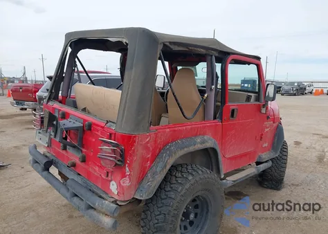2001 Jeep Wrangler Sport из США, поврежденный, VIN 1J4FA49S01P313698